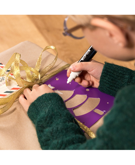 Zīmēšanas trafareti LOOLIPO Ziemassvētki, 6 gab.