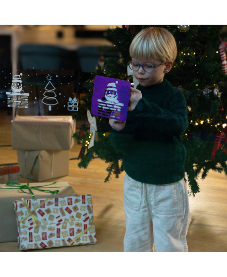 Zīmēšanas trafareti LOOLIPO Ziemassvētki, 6 gab.