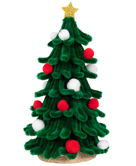 Šenila stieplīšu, bumbuļu un kustīgu actiņu komplekts LOOLIPO Maxi Ziemassvētki, 300 gab.