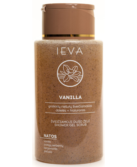 Skrubējoša dušas želeja IEVA, ar vaniļas aromātu, 300 ml