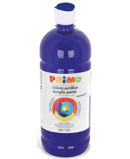 Akrila krāsa PRIMO, zilā krāsā, 1000 ml