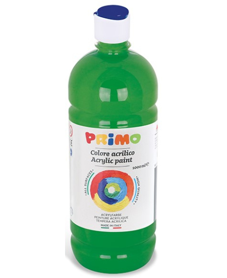 Akrila krāsa PRIMO, tumši zaļā krāsā, 1000 ml