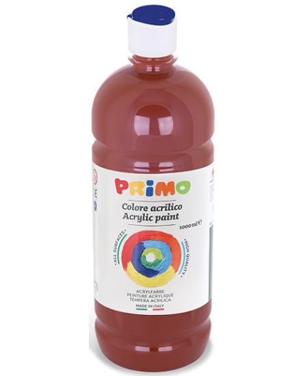 Akrila krāsa PRIMO, brūnā krāsā, 1000 ml
