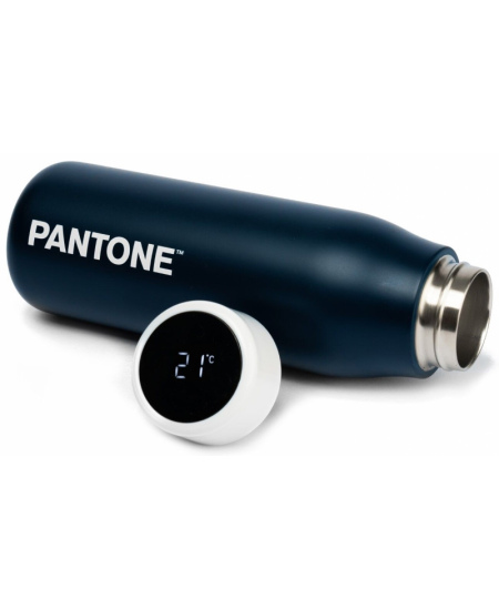 Termopudele ar digitālo ekrānu PANTONE, tumši zilā krāsā, 500 ml