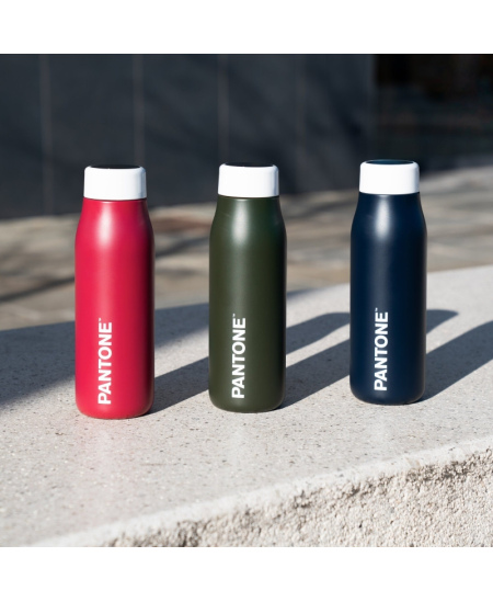 Termopudele ar digitālo ekrānu PANTONE, ķiršu krāsā, 500 ml