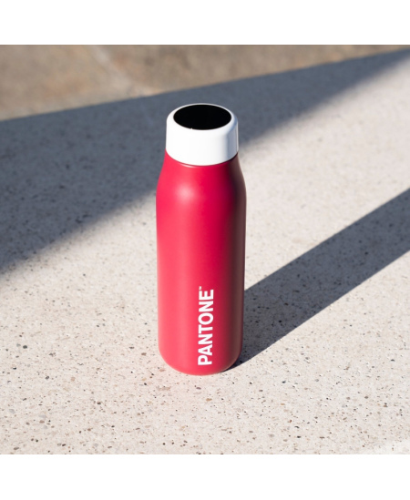 Termopudele ar digitālo ekrānu PANTONE, ķiršu krāsā, 500 ml
