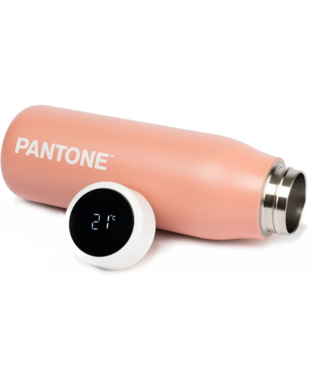 Termopudele ar digitālo ekrānu PANTONE, rozā krāsā, 500 ml