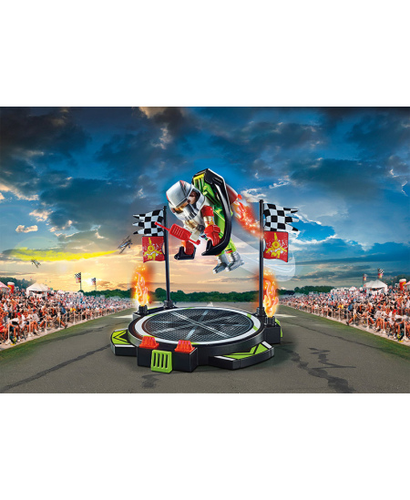 PLAYMOBIL Air Stunt Show Kaskadieris ar reaktīvo lidaparātu, 70836