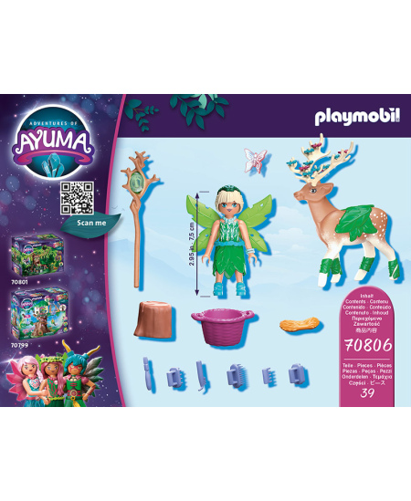 PLAYMOBIL Ayuma Meža feja ar mistisku dzīvnieku, 70806