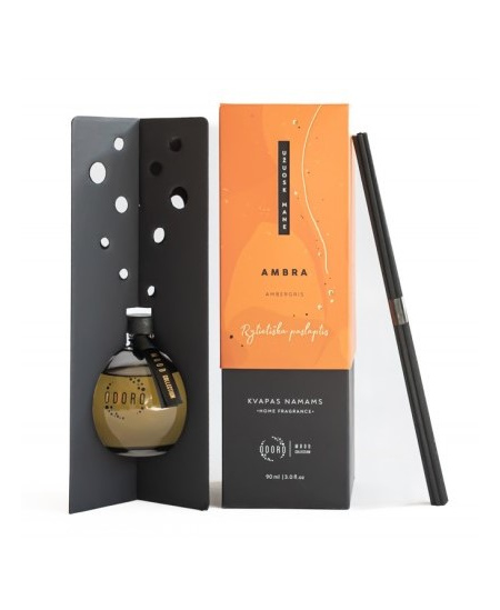 Mājas aromāts ar kociņiem ODORO, Ambra, 90 ml