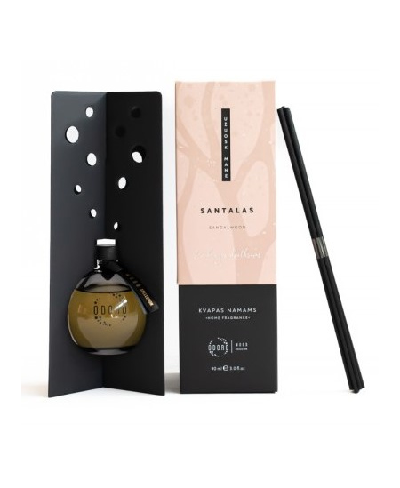 Mājas aromāts ar kociņiem ODORO, Santals, 90 ml