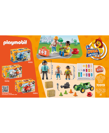 PLAYMOBIL Duck on Call Ātrā palīdzība sacīkšu braucējam, 70919