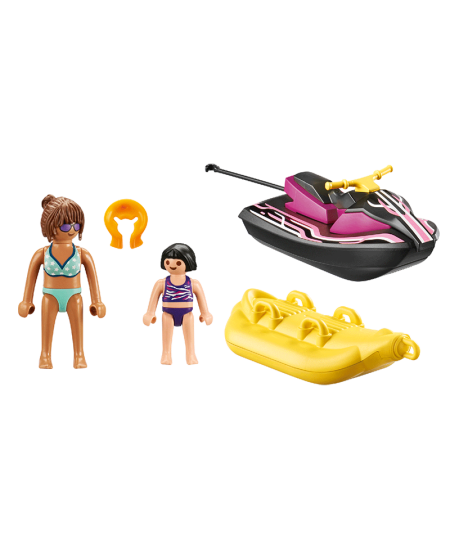 PLAYMOBIL Family Fun Starter Pack Ūdens motocikls un banānu laiva, 70906