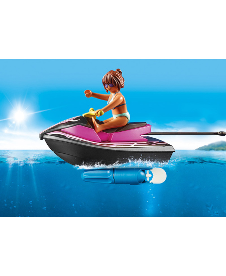 PLAYMOBIL Family Fun Starter Pack Ūdens motocikls un banānu laiva, 70906