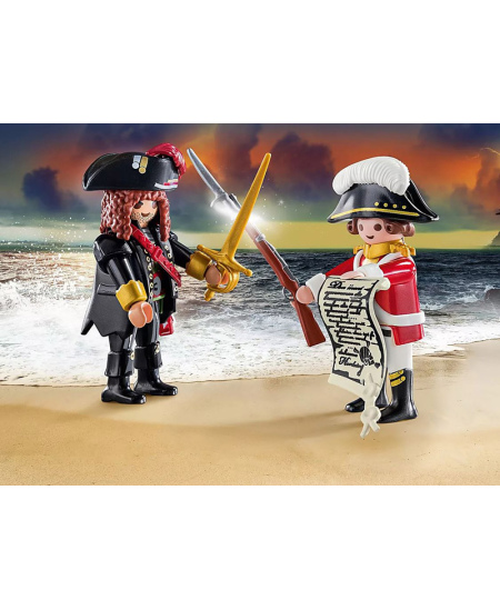 PLAYMOBIL Special Plus Pirāts un Sarkanmugura, 70273