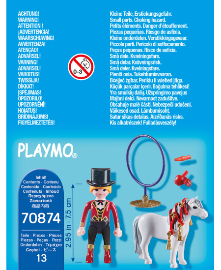 PLAYMOBIL Special Plus Zirgu dresētājs, 70874