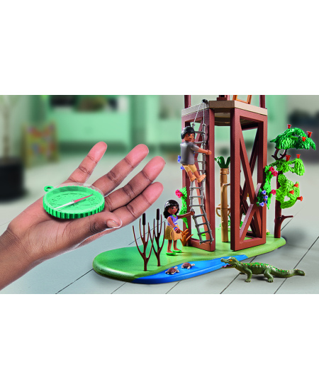 PLAYMOBIL Wiltopia Pētniecības tornis ar kompasu, 71008