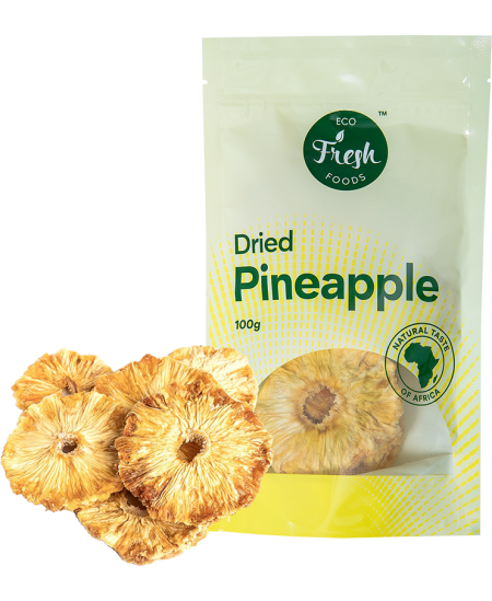 Dabīgi žāvēti ananasi bez cukura TROPICKS, 100 g