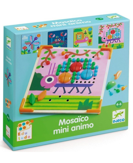 Galda spēle-mozaīka DJECO Eduludo Mini Animo
