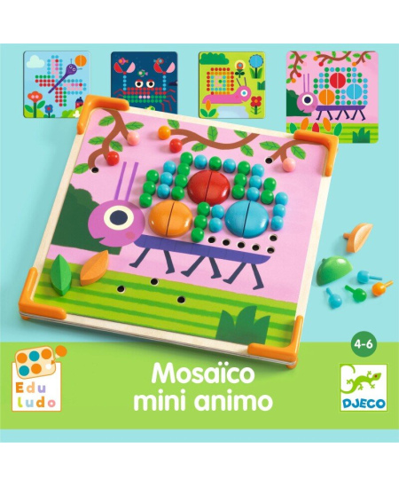 Galda spēle-mozaīka DJECO Eduludo Mini Animo
