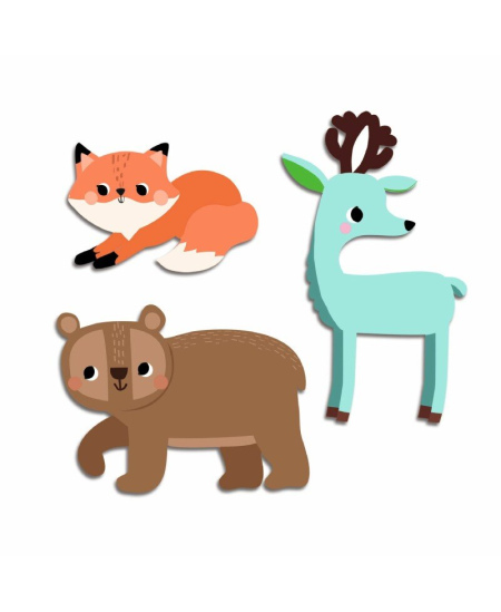 Uzlīmes mazuļiem DJECO Meža dzīvnieki, no 18 mēn.
