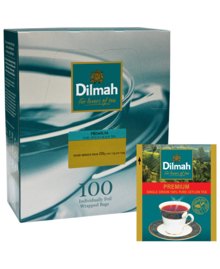Melnā tēja DILMAH, 100 gab.