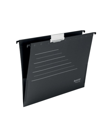 Kartotēkas aploksne ar līmētām malām LEITZ, melna