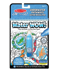 Ūdens zīmēšanas grāmata MELISSA &amp; DOUG Water Wow Zem ūdens