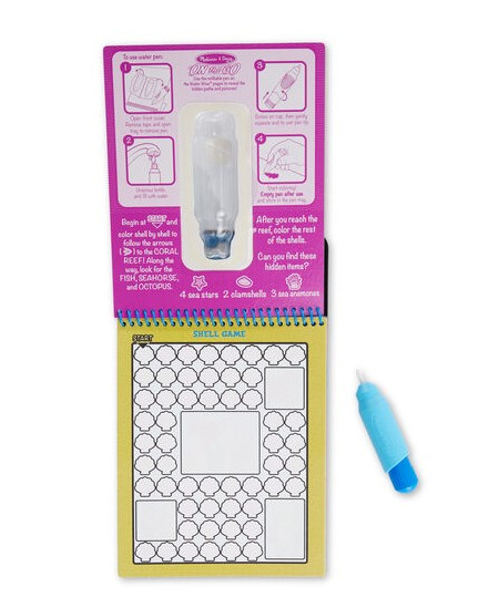 Ūdens zīmēšanas grāmata MELISSA & DOUG Water Wow Zem ūdens