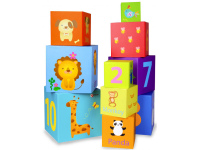 Izglītojoša kubiņu puzle-piramīda CLASSIC WORLD, 10 klucīši