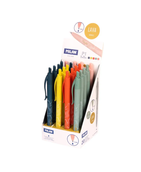 Automātiska lodīšu pildspalva MILAN LAVA, 1 mm, zila