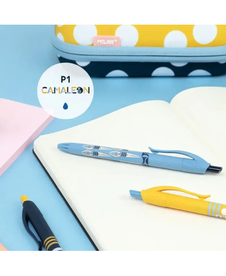 Automātiska lodīšu pildspalva MILAN CAMELION SWIMS, 1 mm, zila