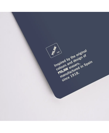 Piezīmju grāmatiņa ar rūtiņām MILAN, A5, 48 lapas, zila