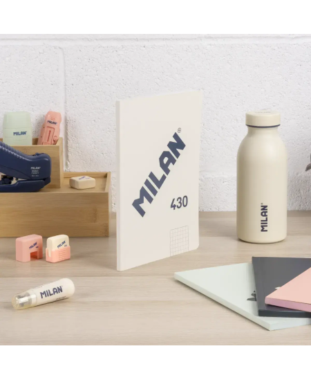 Piezīmju grāmatiņa ar rūtiņām MILAN, A5, 48 lapas, bēša