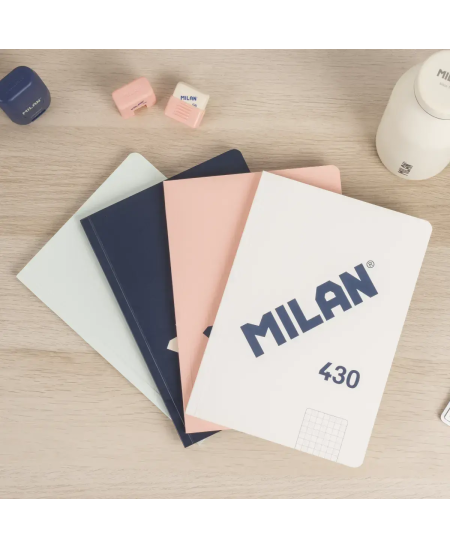 Piezīmju grāmatiņa ar rūtiņām MILAN, A5, 48 lapas, bēša