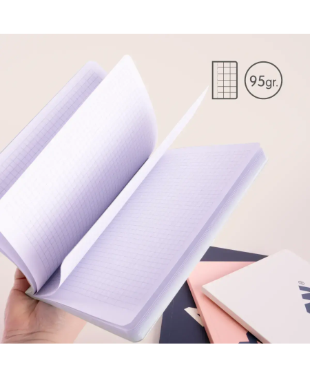 Piezīmju grāmatiņa ar rūtiņām MILAN, A5, 48 lapas, zaļa