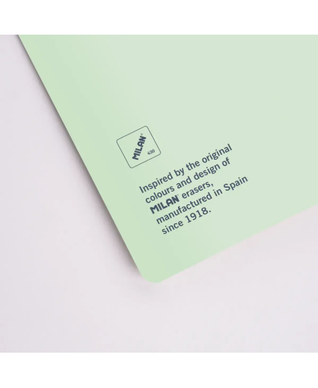 Piezīmju grāmatiņa ar rūtiņām MILAN, A5, 48 lapas, zaļa