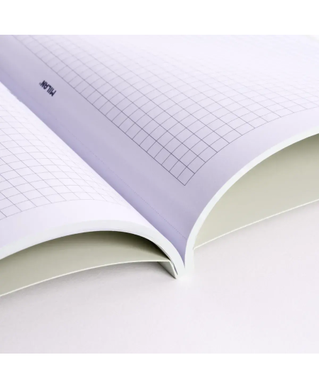 Piezīmju grāmatiņa ar rūtiņām MILAN, A5, 48 lapas, zaļa