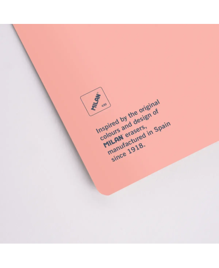 Piezīmju grāmatiņa ar rūtiņām MILAN, A5, 48 lapas, rozā