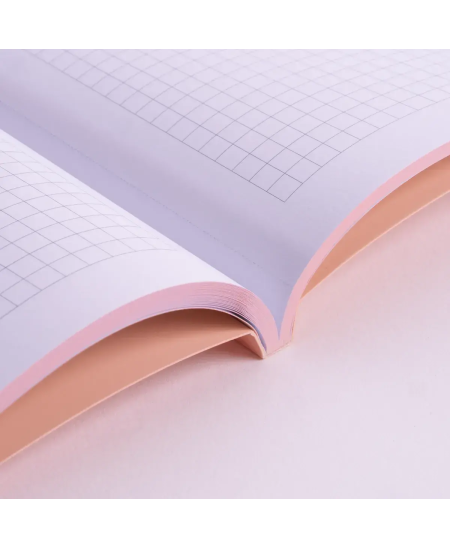 Piezīmju grāmatiņa ar rūtiņām MILAN, A5, 48 lapas, rozā