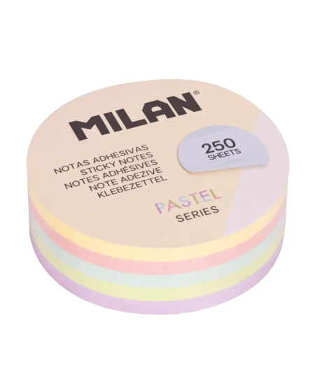 Līmlapiņas MILAN, 250 lapas, pasteļtoņos