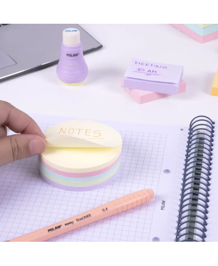 Līmlapiņas MILAN, 250 lapas, pasteļtoņos