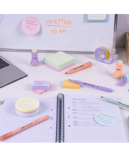 Līmlapiņas MILAN, 250 lapas, pasteļtoņos