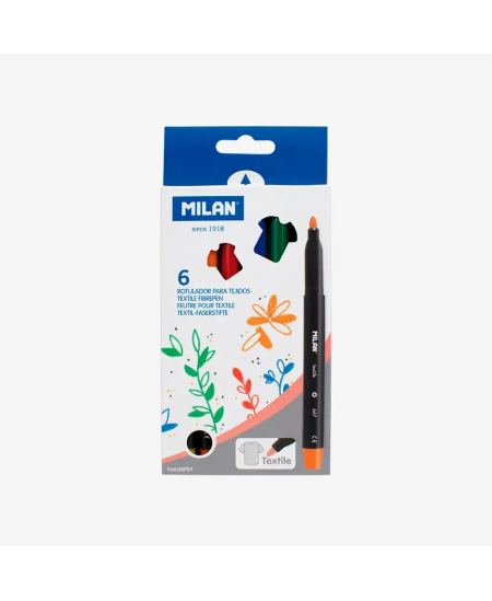 Flomāsteri MILAN tekstilam, 6 krāsas