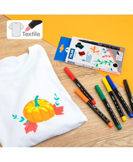 Flomāsteri MILAN tekstilam, 6 krāsas