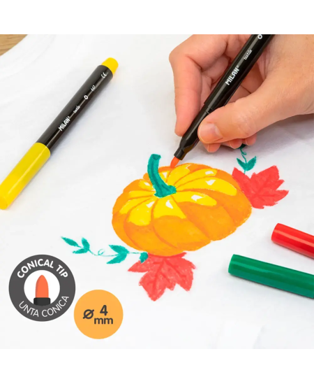 Flomāsteri MILAN tekstilam, 6 krāsas