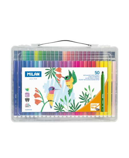 Flomāsteri MILAN, 50 gab., 50 krāsas