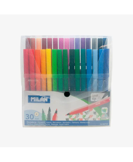 Flomāsteri MILAN, 30 gab., 30 krāsas