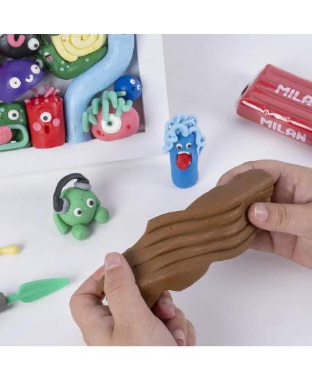 Modelīns MILAN, 10 x 150 g, dažādas krāsas