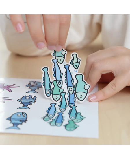 Krāsojamā grāmatiņa MILAN Blue Odissey, ar uzlīmēm